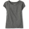 The Children’s Place Girls Basic Short Sleeve Layering Tee(Heather Gray 2-pack)