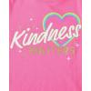 The Children’s Place Girls Sports,Trends,Icons Short Sleeve Graphic T-Shirts,3 Pack(Love/Kindness/Peace)