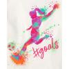 The Children’s Place Girls Sports,Trends,Icons Short Sleeve Graphic T-Shirts,3 Pack(Play Like Girl/Dancer/Goals)