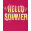 The Children’s Place Girls’ Trends Icons Short Sleeve Graphic T-shirts (5-Pack)(Hello Summer)