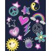 The Children’s Place Girls Trends,Icons Short Sleeve Graphic T-Shirts,4 Pack(Love/Doodles/Happy/Peace Sign)