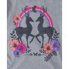 The Children’s Place Girls Unicorns,Sports,Butterflies Long Sleeve Graphic T-Shirts,2 Pack(Deer/Unicorn Face)