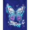 The Children’s Place Girls Unicorns,Sports,Butterflies Long Sleeve Graphic T-Shirts,2 Pack(Milkshake/Dream)