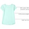 The Children’s Place girls Short Sleeve High Low Top(Azureus Blue)