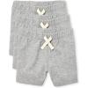 The Children’s Place Baby-Boys and Toddler Essential French Terry Shorts(Smoke Gray 3 Pack)