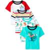 The Children’s Place Baby-Boys and Toddler Short Sleeve Crew Neck Tees(Beach Dino 4-pack)