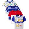 The Children’s Place Baby-Boys and Toddler Short Sleeve Crew Neck Tees(Construction 4-pack)