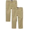 The Children’s Place Baby-Boys and Toddler Stretch Relaxed Straight Chino Pants(Flax 2-pack)