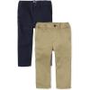 The Children’s Place Baby-Boys and Toddler Stretch Relaxed Straight Chino Pants,multipacks(Navy/Flax 2-pack)
