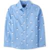 The Children’s Place Big Boys’ Long Sleeve Poplin Button Down Shirt(Snowmen)