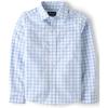 The Children’s Place Big Boys’ Long Sleeve Poplin Button Down Shirt(Whirlwhind Gingham)