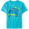 The Children’s Place Boys Active Performance Short Sleeve T-Shirt(Atlantis Blue)