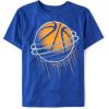 The Children’s Place Boys Active Performance Short Sleeve T-Shirt(Basketball Graphic)