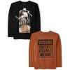 The Children’s Place Boys Gamer,Cars,Sports Long Sleeve Graphic T-Shirts,2 Pack(Hustle/Warning Awesome)