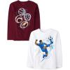 The Children’s Place Boys Gamer,Cars,Sports Long Sleeve Graphic T-Shirts,2 Pack(Soccer Player/Sports)