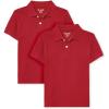 The Children’s Place Boys Multipack Short Sleeve Pique Polo(Classic Red)
