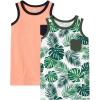 The Children’s Place Boys Sleeveless Tank Top Shirt(Tropical 2-pack)