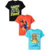 The Children’s Place Boys The Children’s Place Boys Short Sleeve Graphic T- Shirt 3-Pack(Game Zone/Bikers/Cheeseburger)
