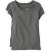 The Children’s Place Girls Basic Short Sleeve Layering Tee(Heather Gray 2-pack)