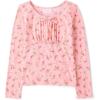 The Children’s Place Girls Everyday Casual Long Sleeve Knit Shirts(Pink Carmine)