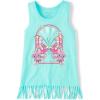 The Children’s Place Girls Graphic Fringe Tank Tops(Seagrove Butterfly)