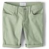 The Children’s Place Girls Solid Skimmer Shorts(Soft Fern)