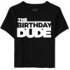 The Children’s Place Girls’ Trends Icons Short Sleeve Graphic T-shirts (5-Pack)(Birthday Dude Single)