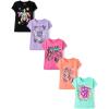 The Children’s Place Girls’ Trends Icons Short Sleeve Graphic T-shirts (5-Pack)(Dream Trends)