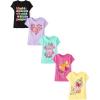 The Children’s Place Girls’ Trends Icons Short Sleeve Graphic T-shirts (5-Pack)(Yummy Foods)