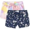 The Children’s Place Girls’ Twill Pull on Shorts(Soft Clouds/Gum Drop 2-pack)