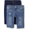 The Children’s Place Girls Twill Skimmer Shorts(Thistle Wash Denim 2-pack)