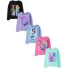 The Children’s Place Girls Unicorns,Sports,Butterflies Long Sleeve Graphic T-Shirts,5 Pack(Love Animals)