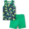 The Children’s Place baby-boys And Toddler Tank Top and Shorts 2 Piece Outfit(Vernon Navy)