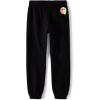 The Children’s Place girls Knit Active Sweatpants(Black Happy Face)