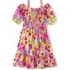 The Children’s Place,Short Sleeve Fashion Dress(Madalyn Floral Cold Shoulder)