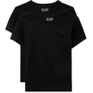 The Children’S Place Baby-Boys And Toddler Basic Short Sleeve Tee(Black 2-pack)