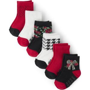 The Children’S Place Baby-Boys And Toddler Boys Ankle Socks(Roses 6-pack)