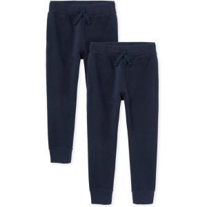 The Children’S Place Boys Active Fleece Jogger Sweatpants(New Navy 2-pack)