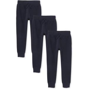 The Children’S Place Boys Active Fleece Jogger Sweatpants(New Navy 3 Pack)