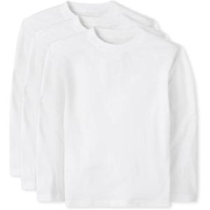 The Children’s Place Baby-Boys and Toddler Basic Long Sleeve Tees(White 3-pack)