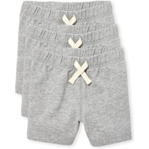 The Children’s Place Baby-Boys and Toddler Essential French Terry Shorts(Smoke Gray 3 Pack)