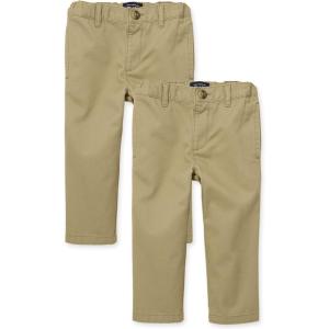 The Children’s Place Baby-Boys and Toddler Stretch Relaxed Straight Chino Pants(Flax 2 Pack)