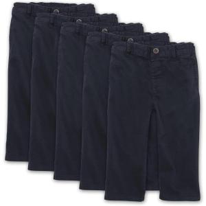 The Children’s Place Baby-Boys and Toddler Stretch Relaxed Straight Chino Pants(New Navy 5 Pack)