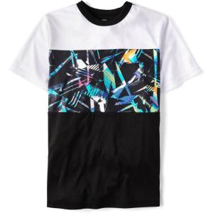 The Children’s Place Boys Active Performance Short Sleeve T-Shirt(Graphic Splatter)