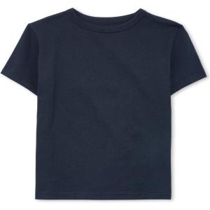 The Children’s Place Boys’ Basic V Neck Short Sleeve Tee 2 Pack(New Navy Single)