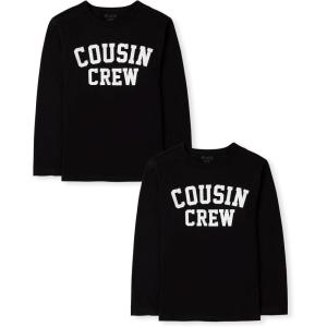 The Children’s Place Boys Gamer,Cars,Sports Long Sleeve Graphic T-Shirts,2 Pack(Cousin Crew)