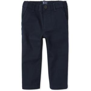The Children’s Place Boys Stretch Relaxed Straight Chino Pants, Multipacks(Dark Navy 2-pack)