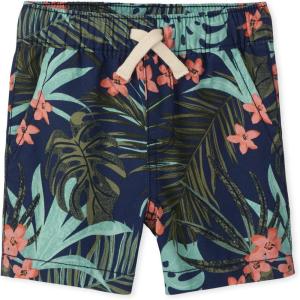The Children’s Place Boys Uniform Pull on Cargo Shorts(Tropical Tidal)