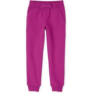 The Children’s Place Girls Active Fleece Jogger Pants(Aurora Pink Single)