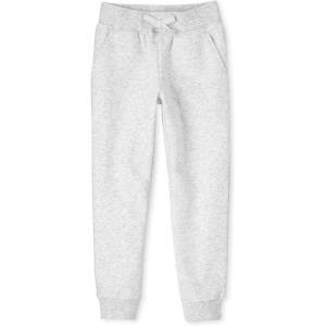 The Children’s Place Girls Active Fleece Jogger Pants(Heather Grey Single)